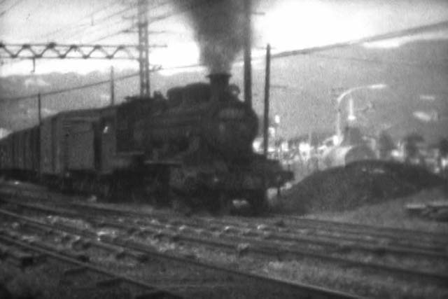 浜大津・大津駅風景8ミリフィルム(浜大津−膳所駅間の貨物輸送)